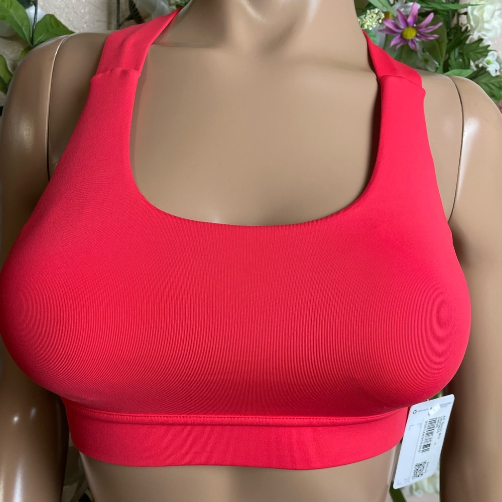 lululemon athletica Scoop Neck Seamless Sports Bra - Bright Red